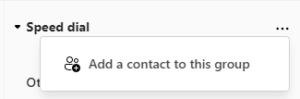 Add a contact to a group_Microsoft Teams