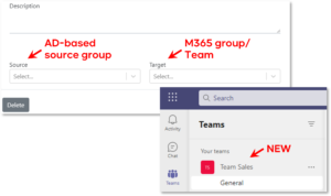 Use AD groups in Microsoft Teams
