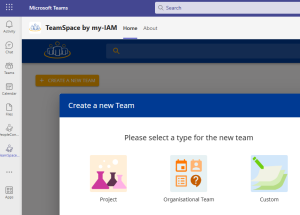 my-IAM TeamSpace: Select individual templates
