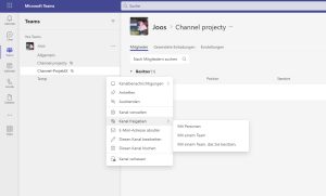 Managing shared channels