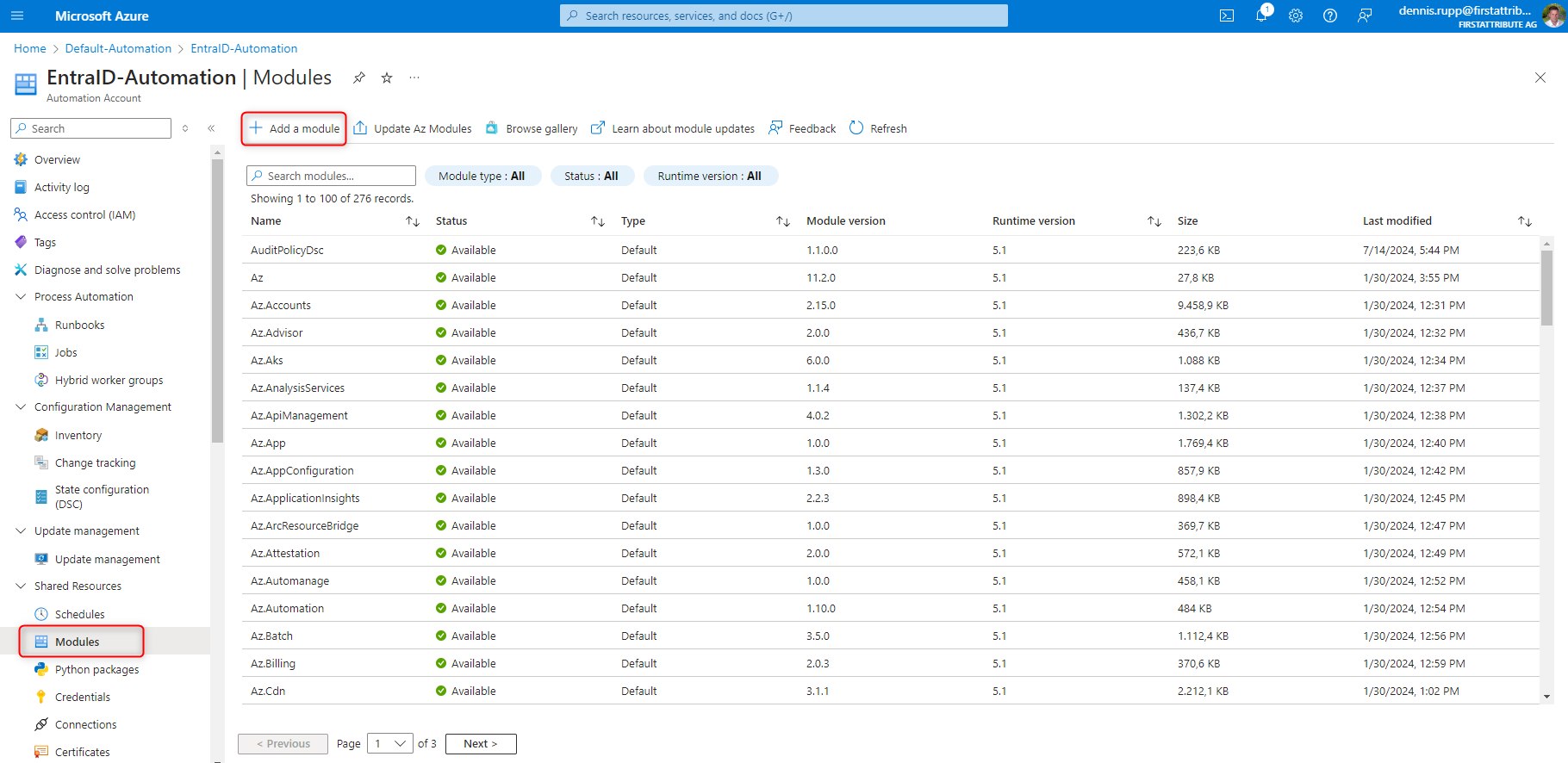 Zusätzliche PowerShell Module installieren 