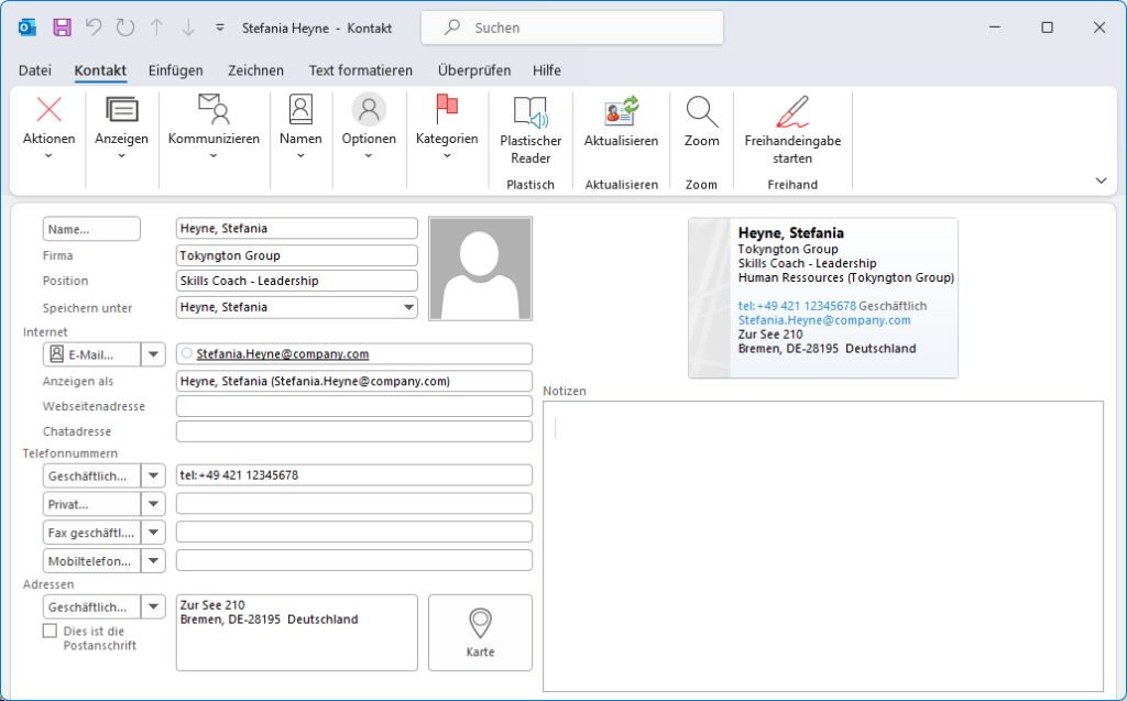 Filofax Personal Contacts Name/ Address/ Email/ Tel Produktbild-Vorschau 7