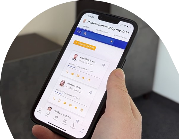 my-IAM PeopleConnect Identitäten zusammen nutzen