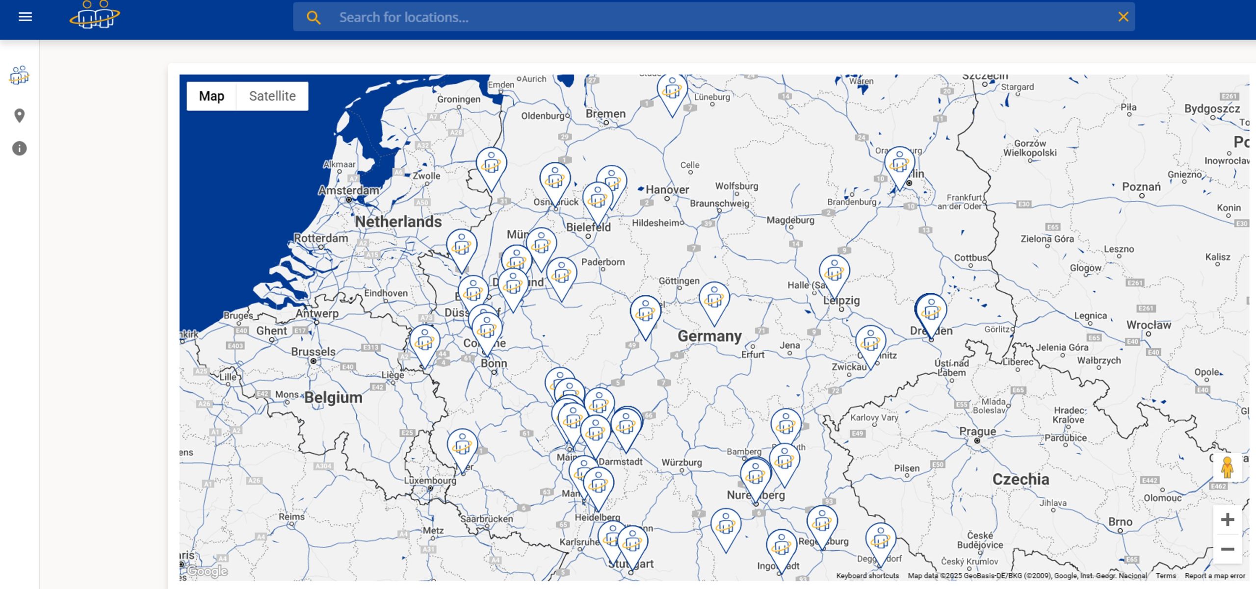 PeopleConnect 2.3 Release - All locations on a world map